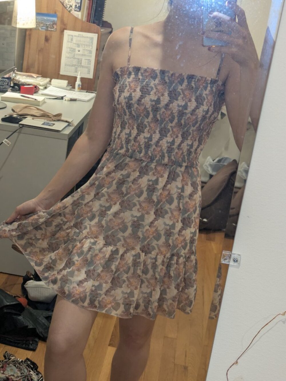 Aritzia Wilfred 2XS Floral Mini Dress